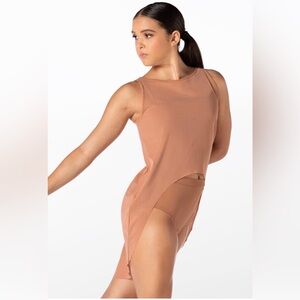 Balera high-low mesh tunic with cami bra top